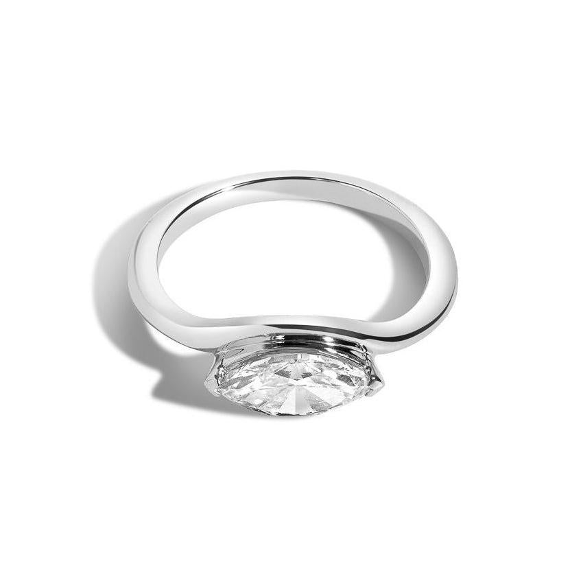 Elegant Marquise Cut Eye Ring for Women - Dainty Gold or Silver Fashion Jewelry - Perfect for Parties, Dates & Special Occasions
