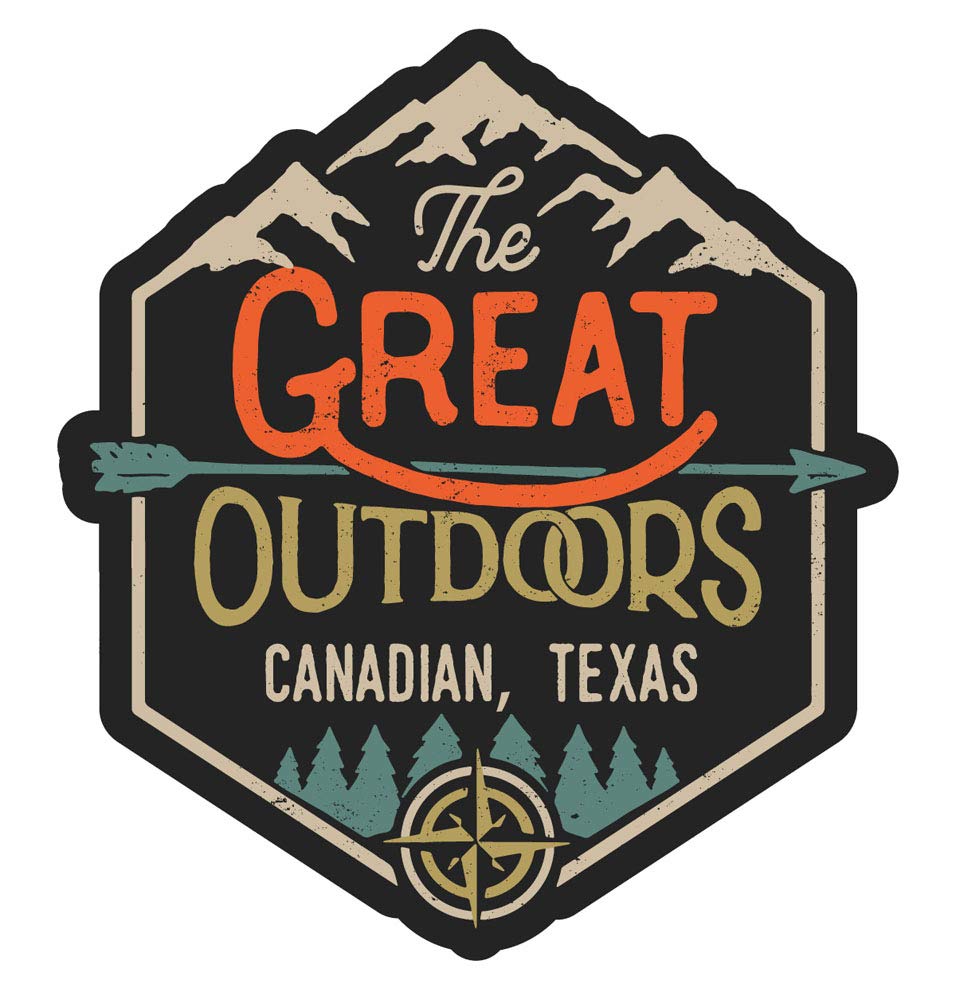 Canadian Texas The Great Outdoors 4-Inch Fridge Magnet - Perfect for Kitchen Decor, Office Whiteboard & Travel Souvenirs