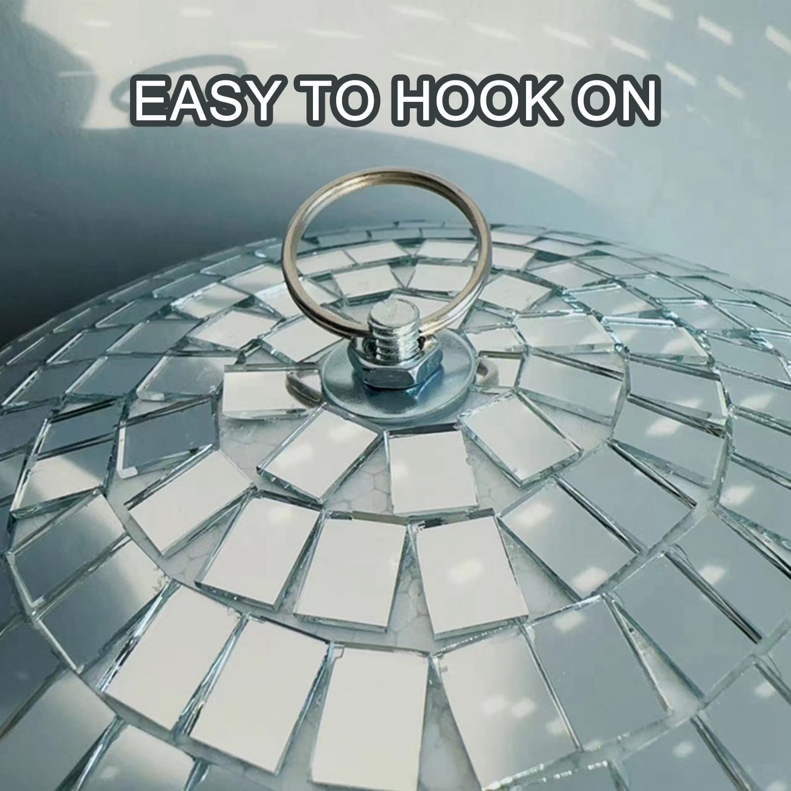 12 Inch Silver Mirrored Disco Ball - Large Rotating Party Decor for Weddings, Nightclubs & Home Decor | Perfect for Dance Floors, Themed Parties & Event Lighting