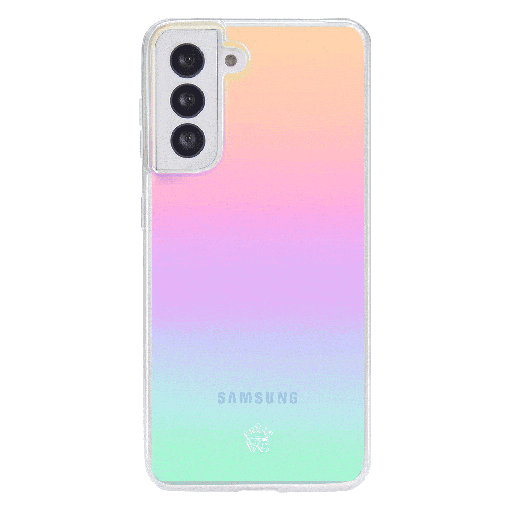 Samsung Galaxy Phone Case with White Opal Design - Slim Protective Cover for Everyday Use, Work, and Travel