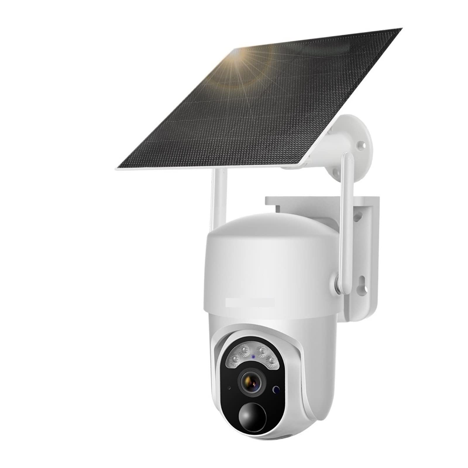 MZZYG 4MP 4G Solar Security Camera with WiFi & PIR Human Detection - Wireless Outdoor Home Security System with 5W Solar Panel & 32GB Storage - Ideal for Backyard, Garage & Property Monitoring