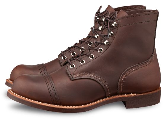 Red Wing Iron Ranger 8111 Men's Boots - Amber Harness Leather, Comfortable & Durable for Work, Hiking & Outdoor Adventures