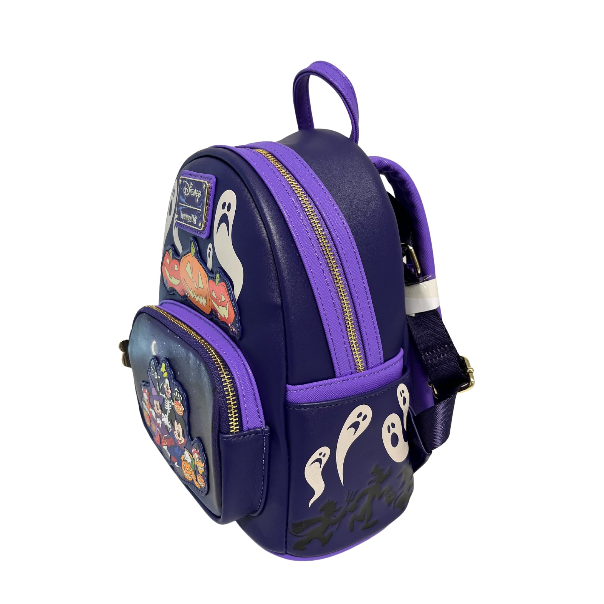 Exclusive Loungefly Disney Mickey & Friends Halloween Shoulder Bag - Double Strap Crossbody Purse for Costume Parties & Trick-or-Treating