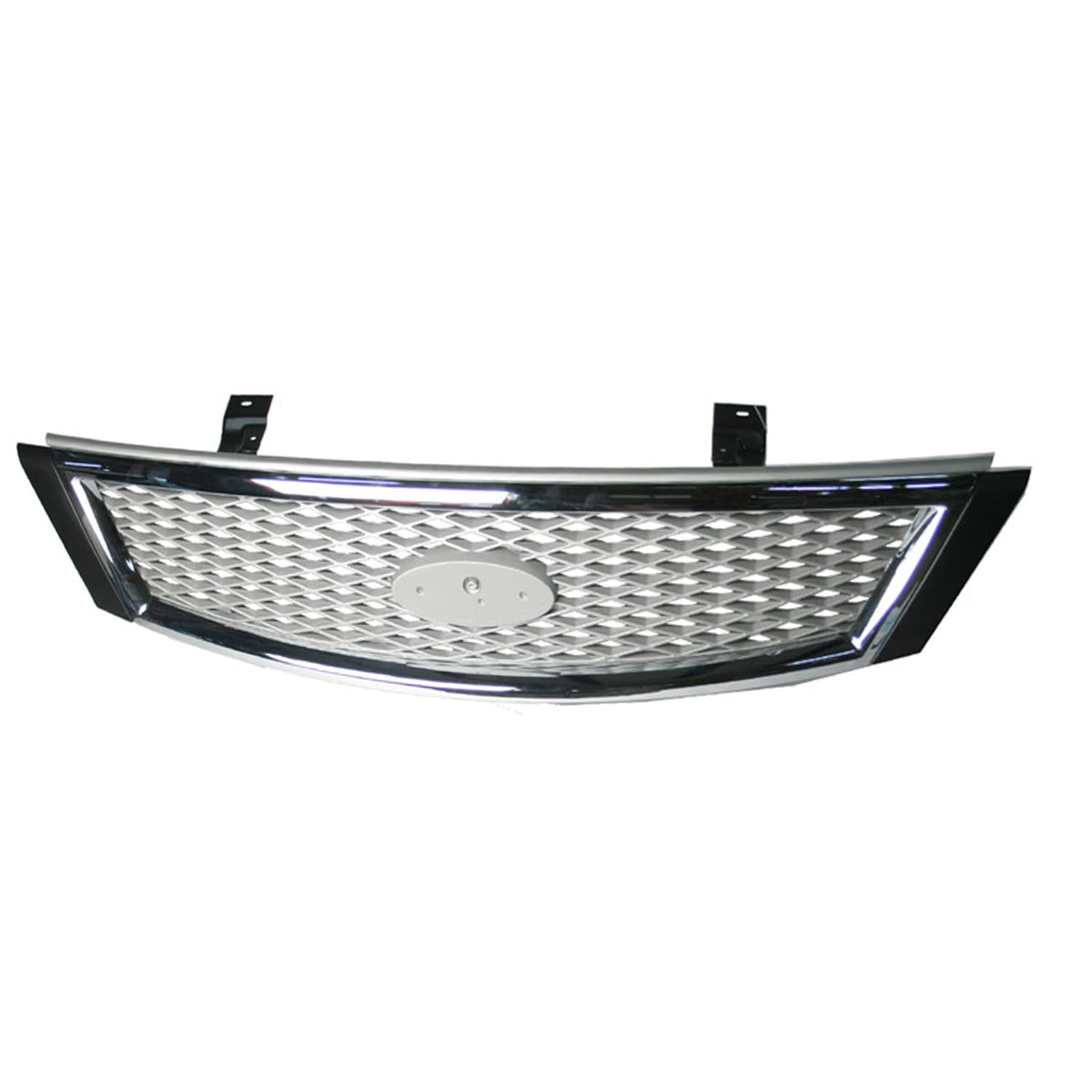 Replacement Silver Chrome/Painted Plastic Front Grille - CRSHX05253 | Compatible with Multiple Car Models | Perfect for Auto Restoration & Custom Upgrades