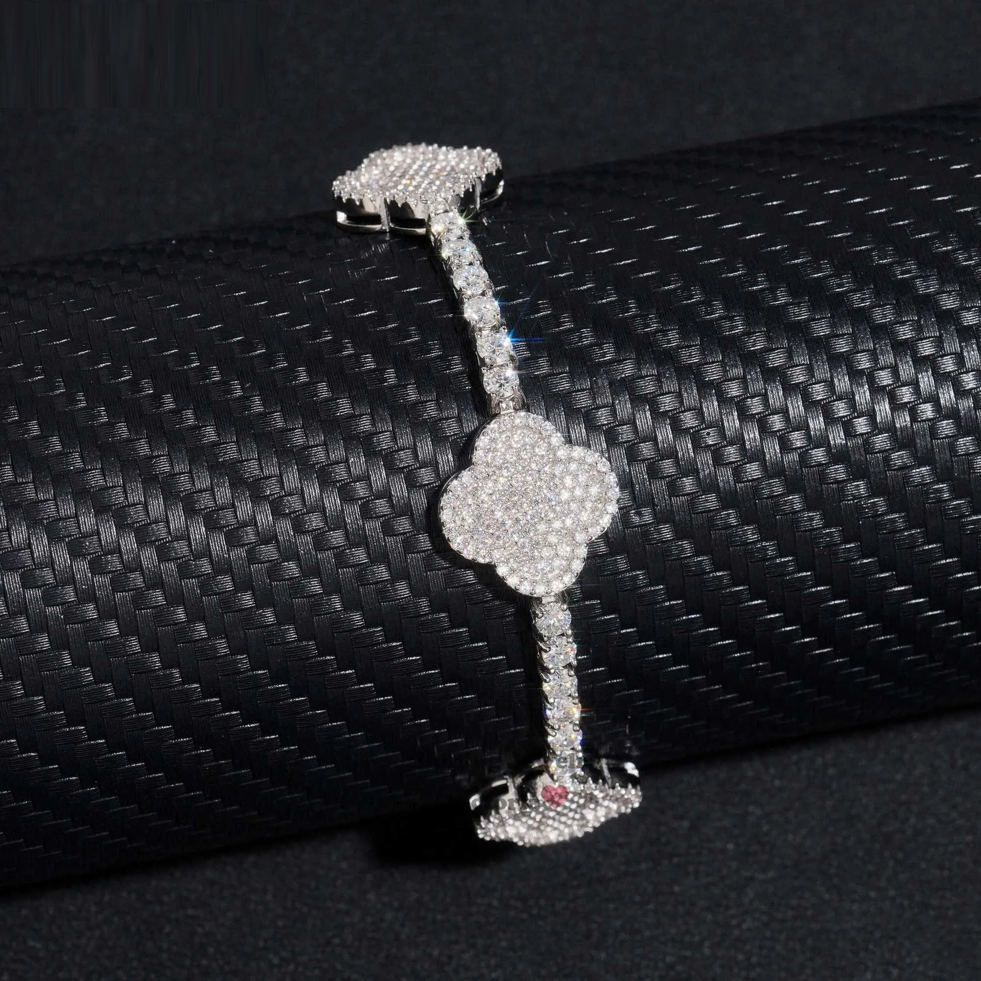 8 Iced Out Diamond Moissanite Bracelet for Women - Luxury Tennis Bracelet with Genuine Moissanite Stones - Perfect for Parties, Weddings & Special Occasions