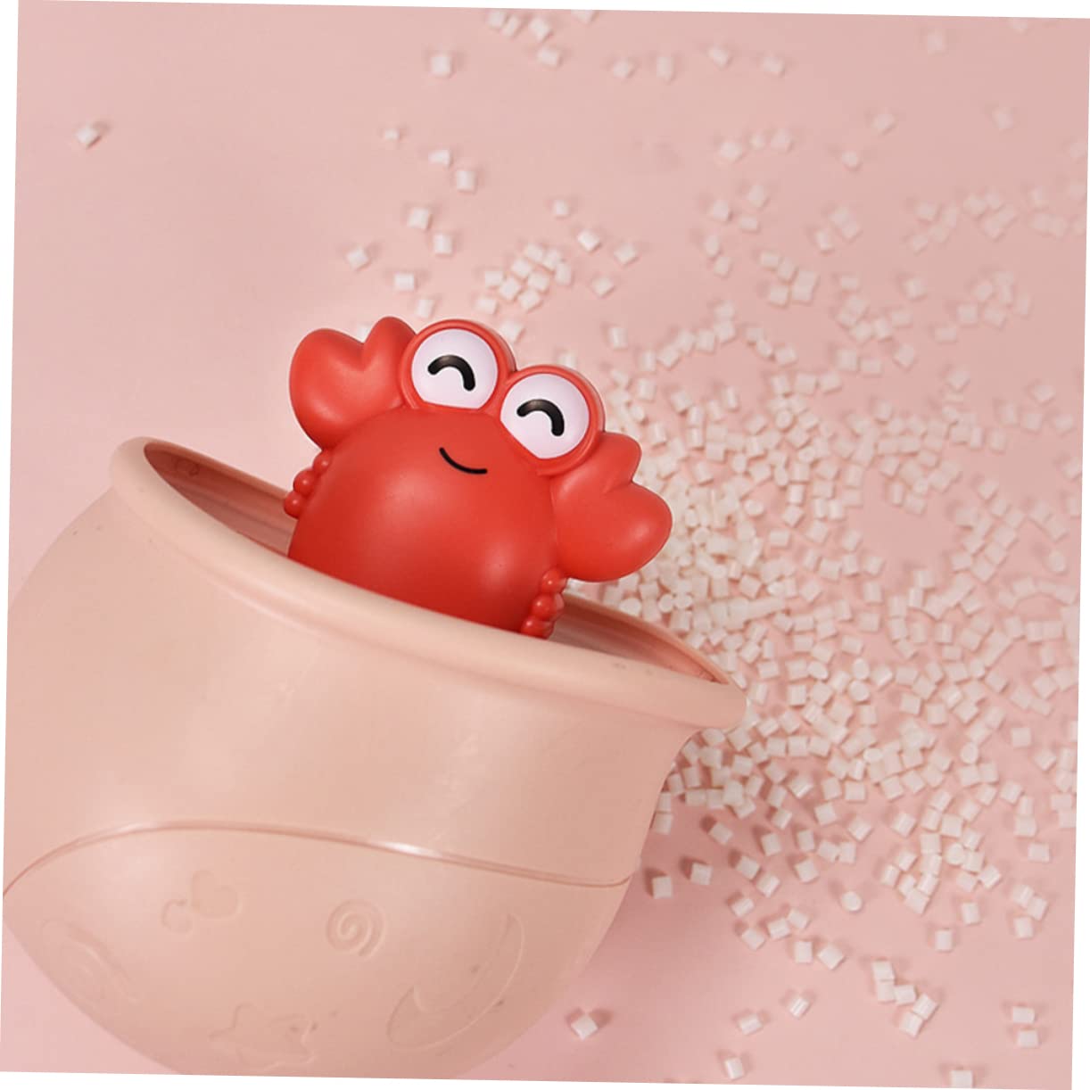 HEMOTON 6-Piece Ocean Animal Bath Toys Set - Floating Wind-Up Crab Toys for Kids, Safe Plastic Bathtub Water Play (Perfect for Toddler Bath Time & Pool Fun)