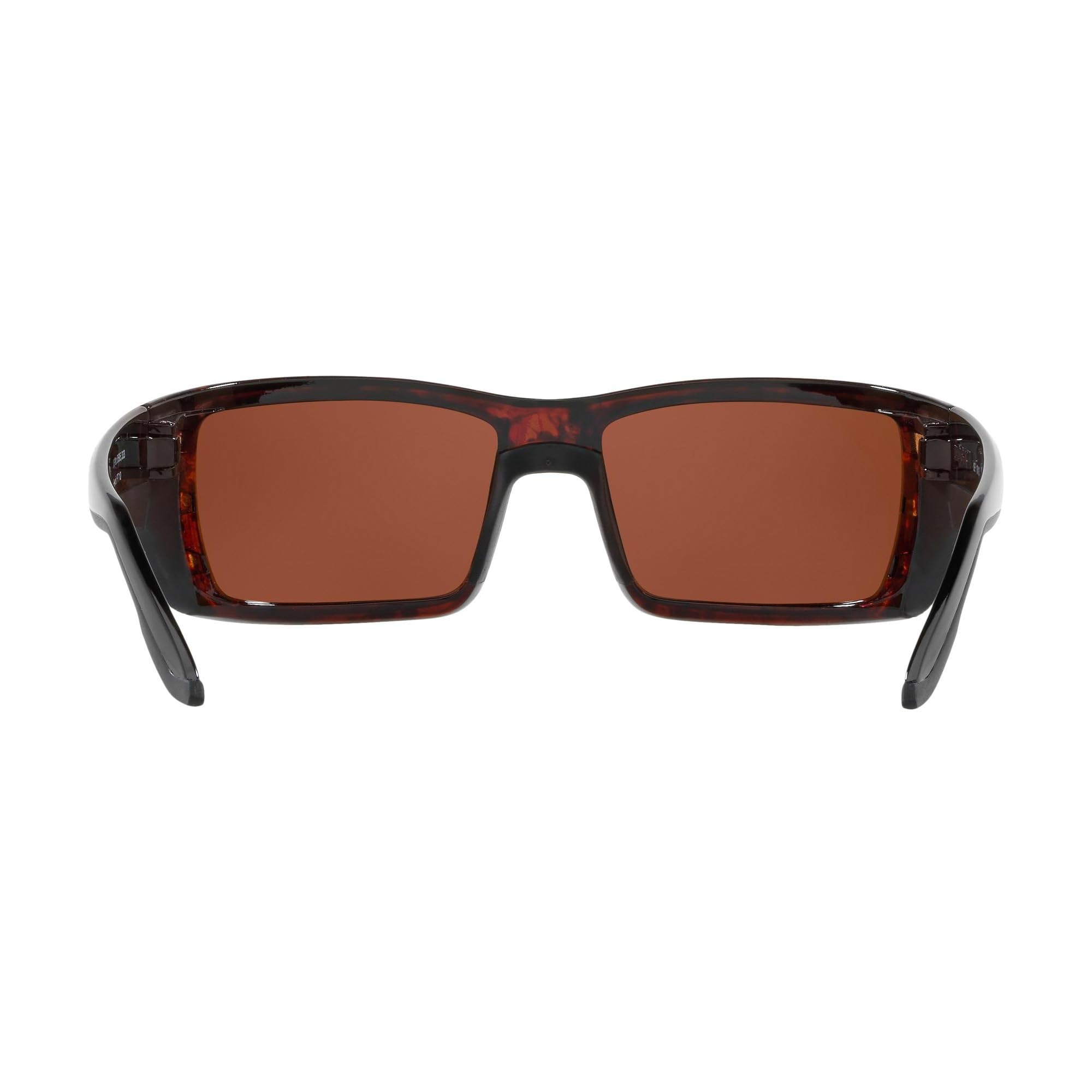 Costa Men's Sunglasses with Tortoise Frame & Green Mirror Lenses - 63MM UV Protection Polarized Sunglasses for Fishing, Driving, and Outdoor Activities