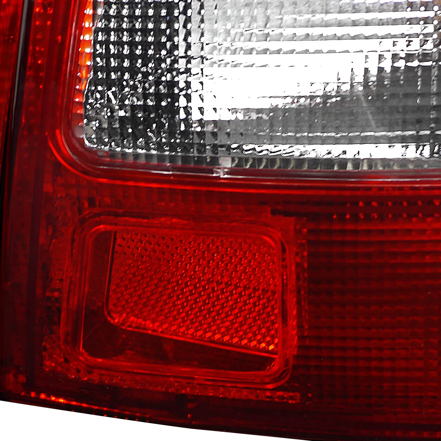 Spec-D Tuning Red Clear Lens Tail Lights for 1992-1995 Honda Civic 3-Door Hatchback - Left & Right Pair Assembly | Upgrade Your Car's Rear Lighting for Enhanced Style & Safety at Night