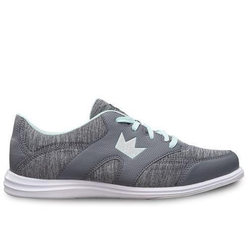 Brunswick Women's Karma Sport Grey Mint Bowling Shoes - Lightweight Comfort for League Play & Casual Bowling - Perfect for Bowling Alleys & Tournaments