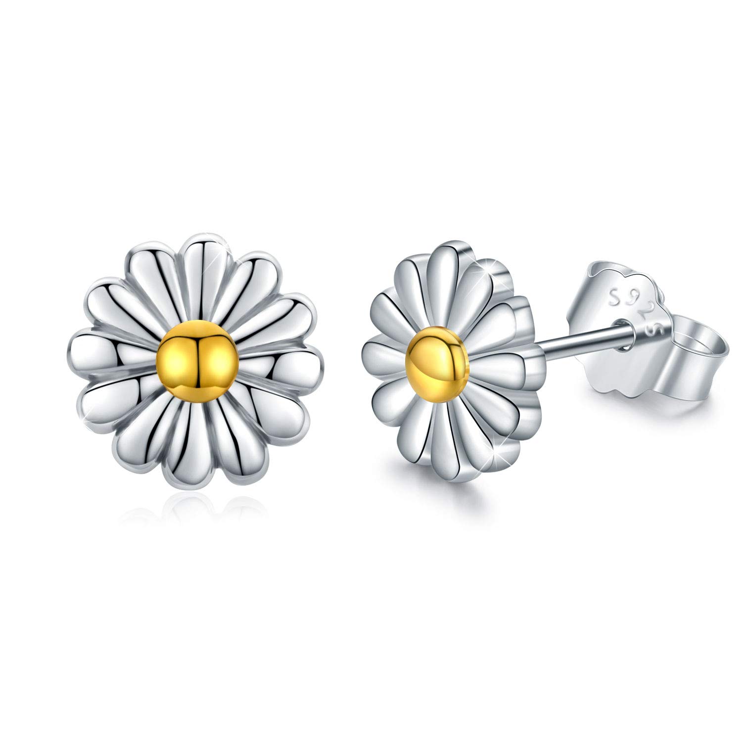 925 Sterling Silver Daisy Flower Earrings for Women - Elegant Floral Jewelry Gift for Her | Perfect for Weddings, Anniversaries & Everyday Wear