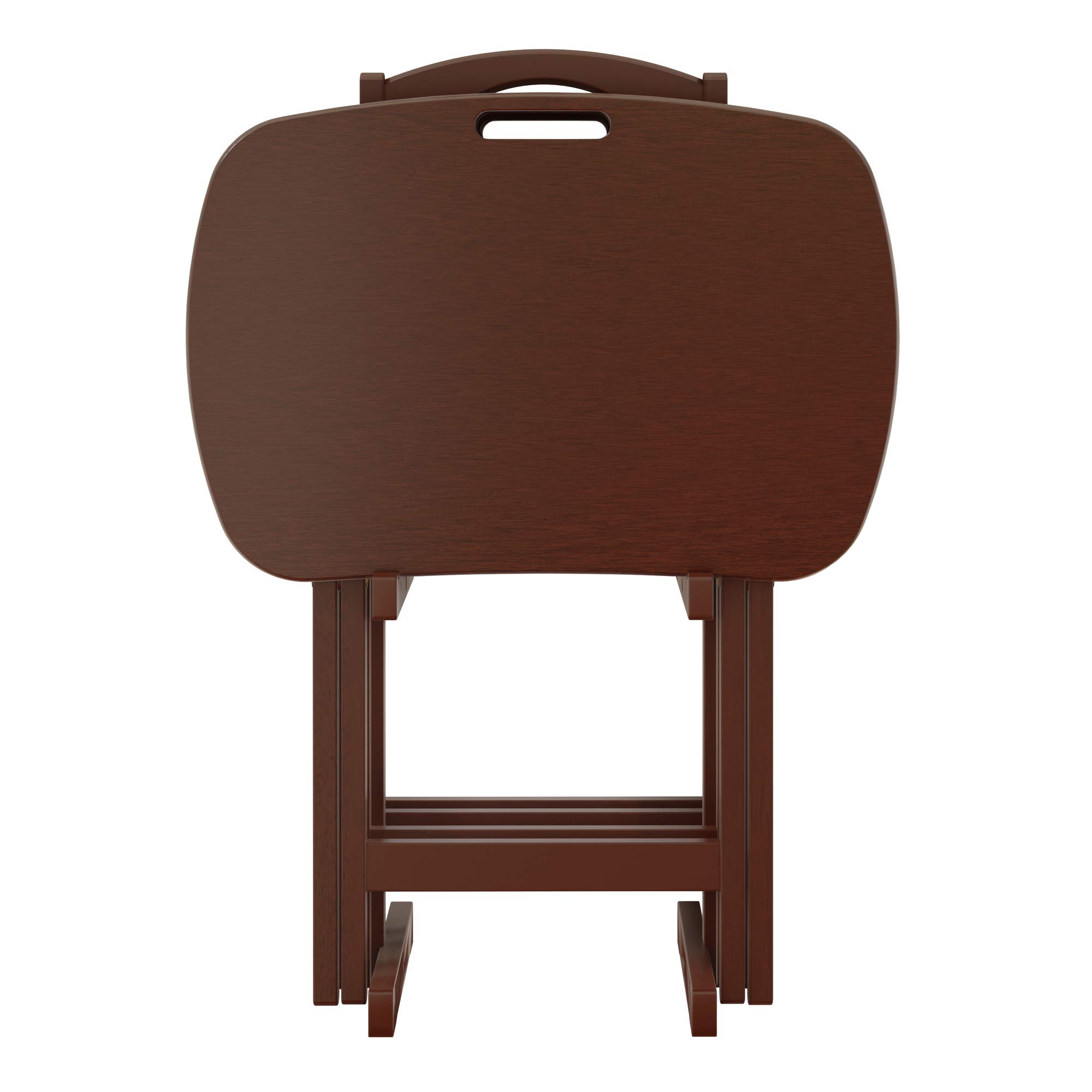 Winsome Lucca Walnut Brown Snack Table - 22.83