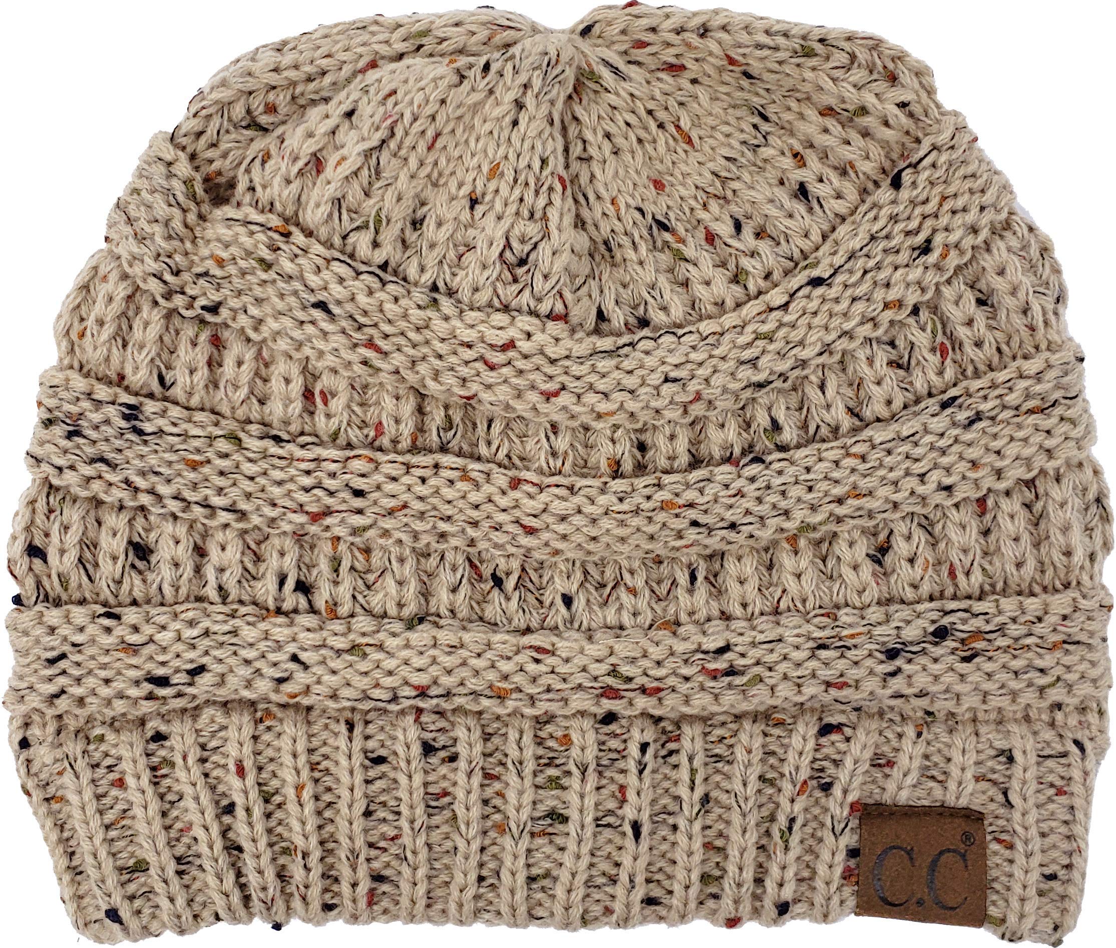 Stylish Slouchy Beanie & Infinity Scarf Set - 2 Piece Winter Accessories for Women | Soft Knit Hat & Cozy Scarf in Confetti Latte | Perfect for Cold Weather, Outdoor Activities & Fashion Outfits