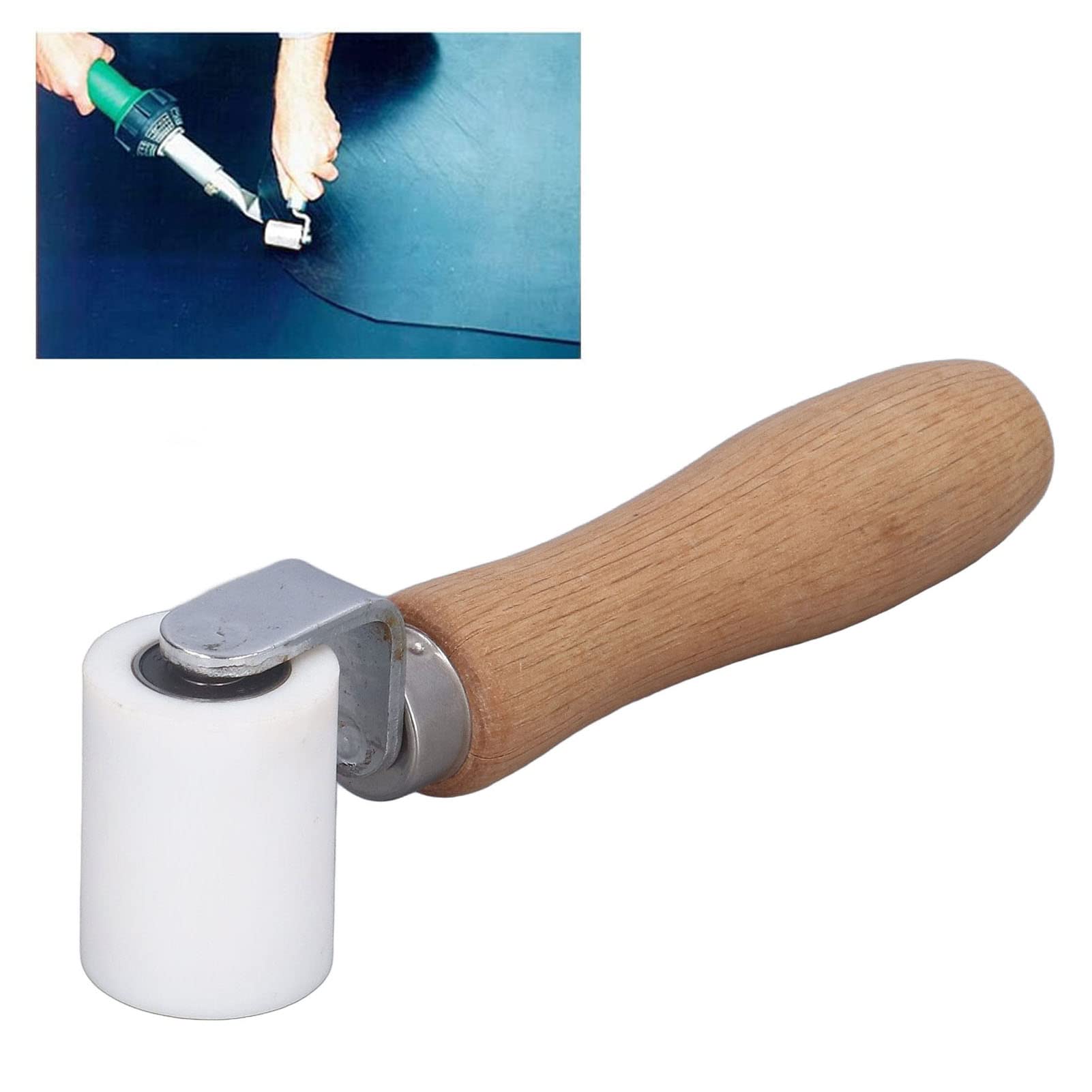 40mm Heavy Duty Silicone Seam Roller - 1.6 Inch High Temperature Resistant Hand Pressure Roller for Leather Craft, Upholstery & DIY Projects - Perfect for Sewing, Quilting & Fabric Smoothing
