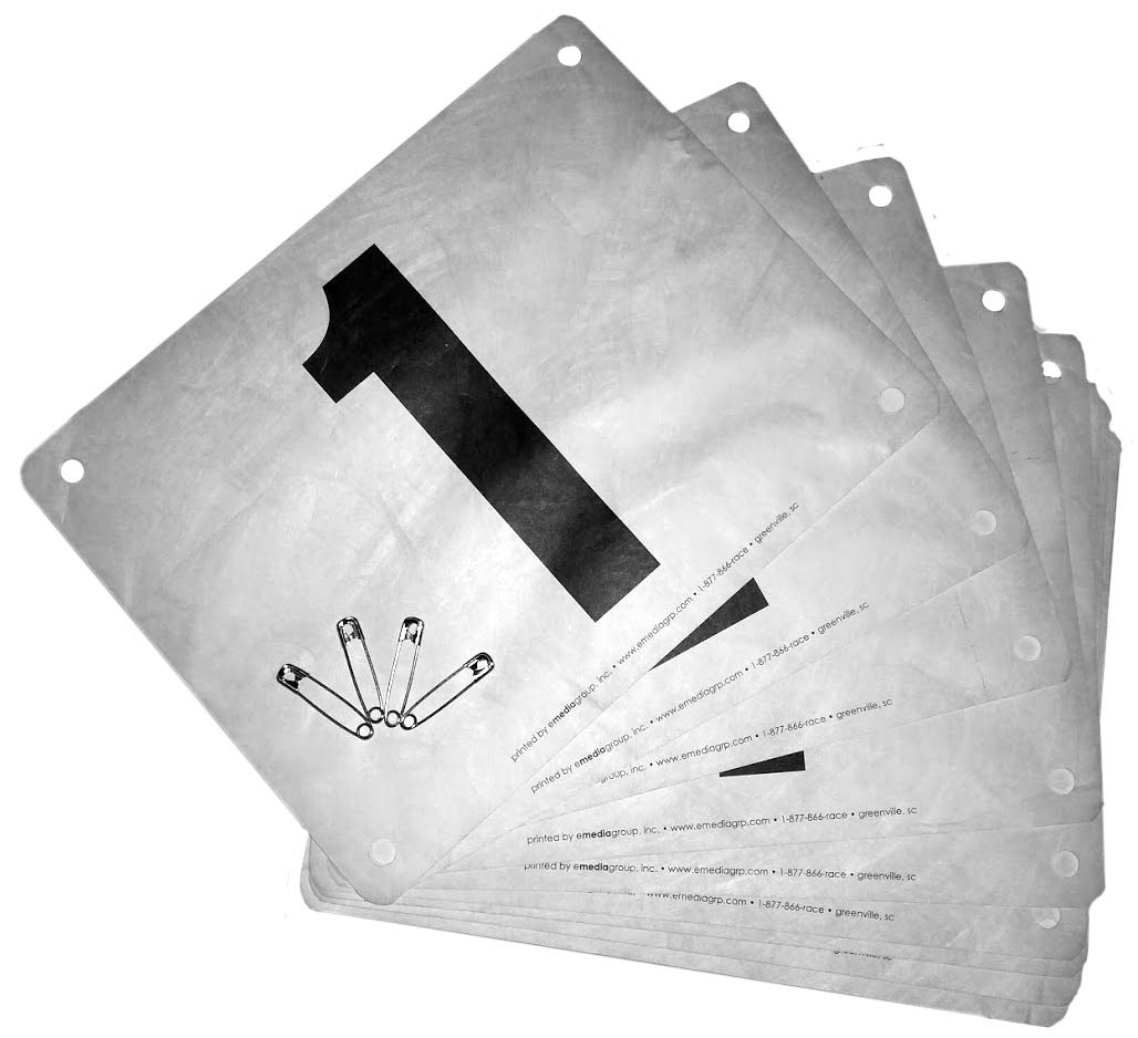 Running Bibs with Safety Pins - Durable Race Numbers for Marathon, Triathlon & Sports Events | Perfect for Runners, Cyclists & Athletes