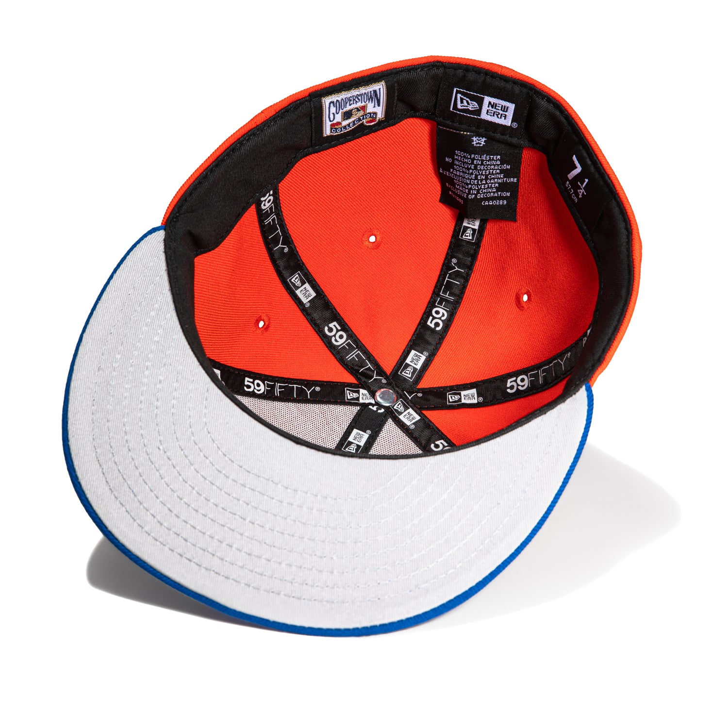 New Era 59Fifty Colorado Rockies Inaugural Patch Logo Hat - Orange & Royal Blue Baseball Cap for Men - Official MLB Team Merchandise for Fans, Sports Events & Casual Wear