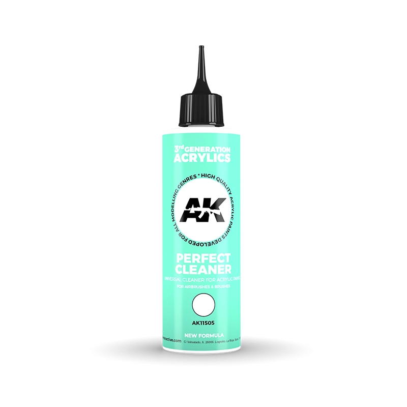AK Interactive 3G Perfect Cleaner - Premium Model Paint Brush Cleaner for Miniatures & Scale Models | Ideal for Hobbyists & Professional Artists