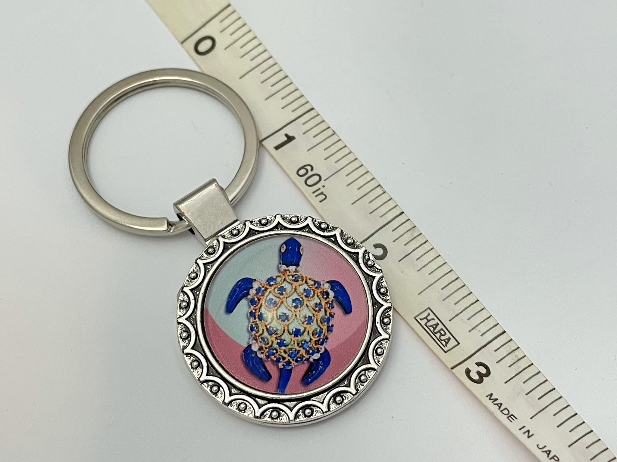 Stylish Turtle Bling Keychain for Women - Durable Charm Keyring for Handbags, Purses & Backpacks - Perfect Gift for Animal Lovers & Fashion Accessories
