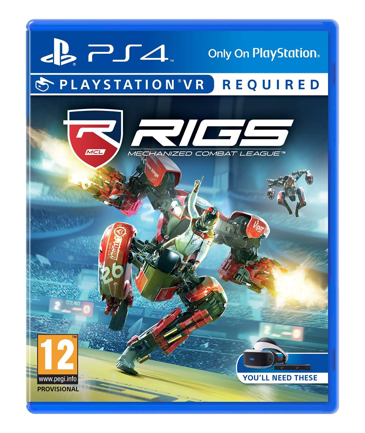 RIGS: Mechanized Combat League VR Game - PS4 Exclusive Virtual Reality Shooter | Intense Mech Battles for Competitive Gaming & Esports