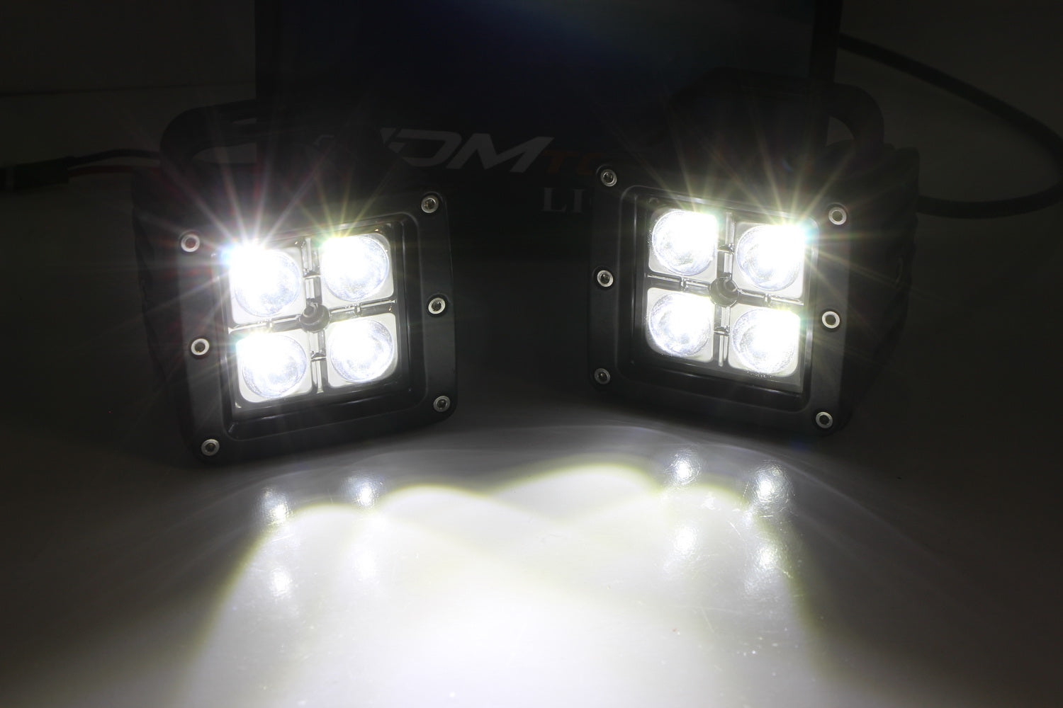 40W CREE LED Pod Light Kit with A-Pillar Brackets & Wiring Harness - Compatible with 2016-2023 Toyota Tacoma - Off-Road, Fog, Ditch Lighting for Trucks & SUVs