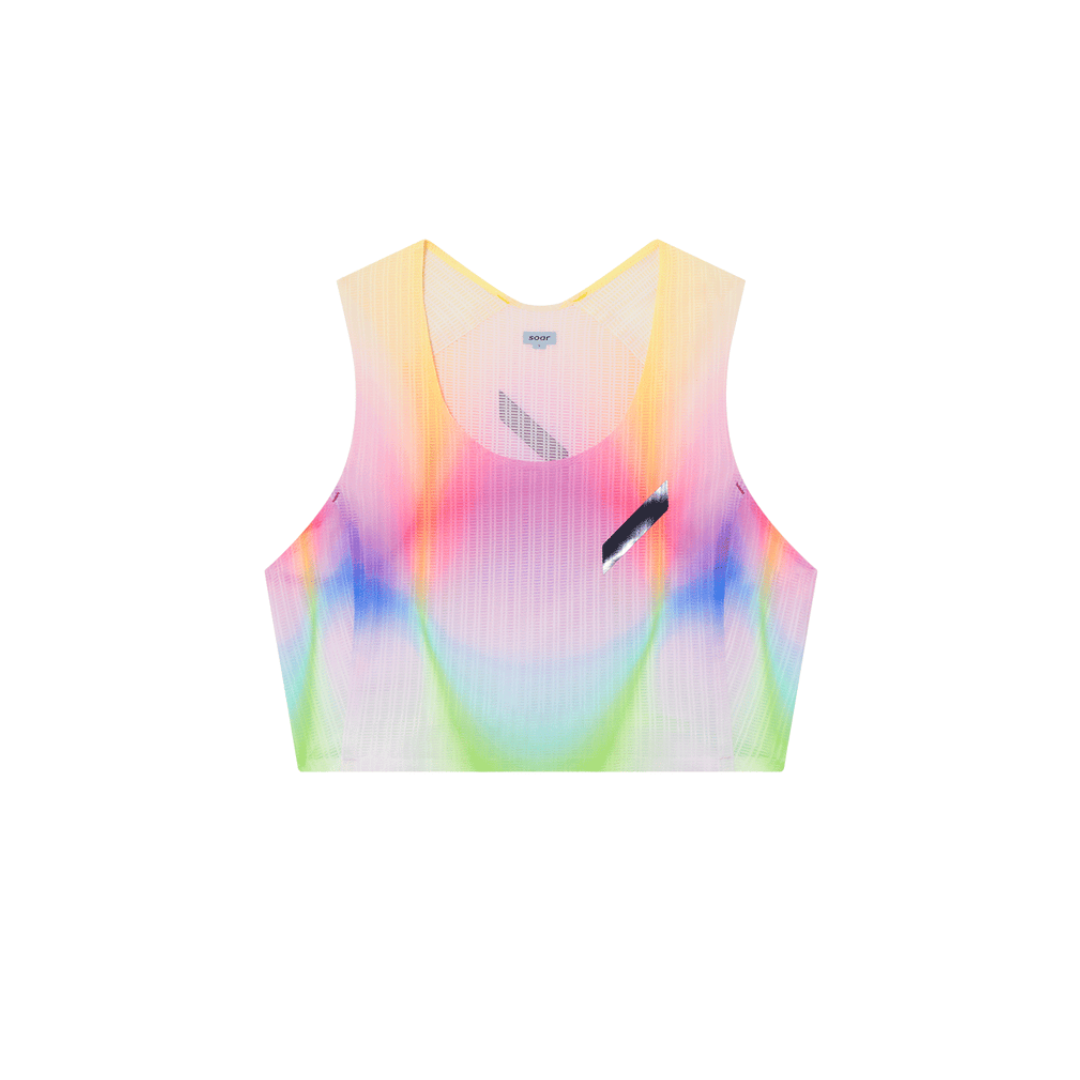 Soar Women's Crop Vest - Lightweight Workout Tank Top for Yoga, Running & Gym - Breathable Athletic Sleeveless Shirt for Summer Fitness