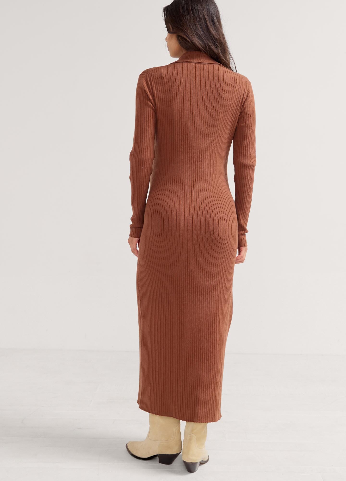 Averie Polo Sweater Dress for Women - Casual Knit Dress with Collar | Perfect for Office, Date Night & Fall Outfits