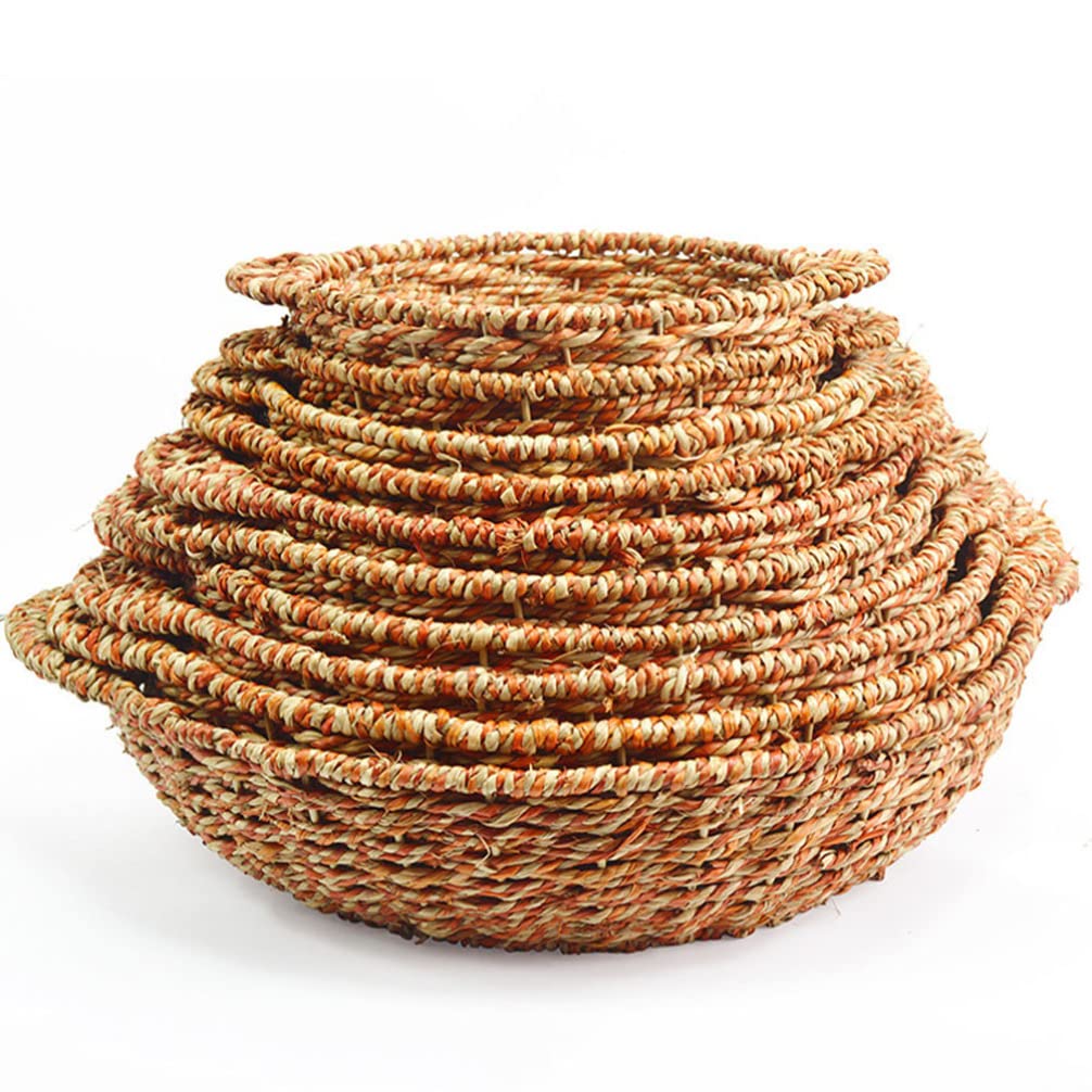 Cabilock 1pc Braided Water Hyacinth Placemat - Non-Slip Rattan Table Mat for Dining Table Decor, Casserole Pot Holder, Home & Kitchen Protection - Perfect for Dinner Parties, Daily Use & Heat-Resistant Serving