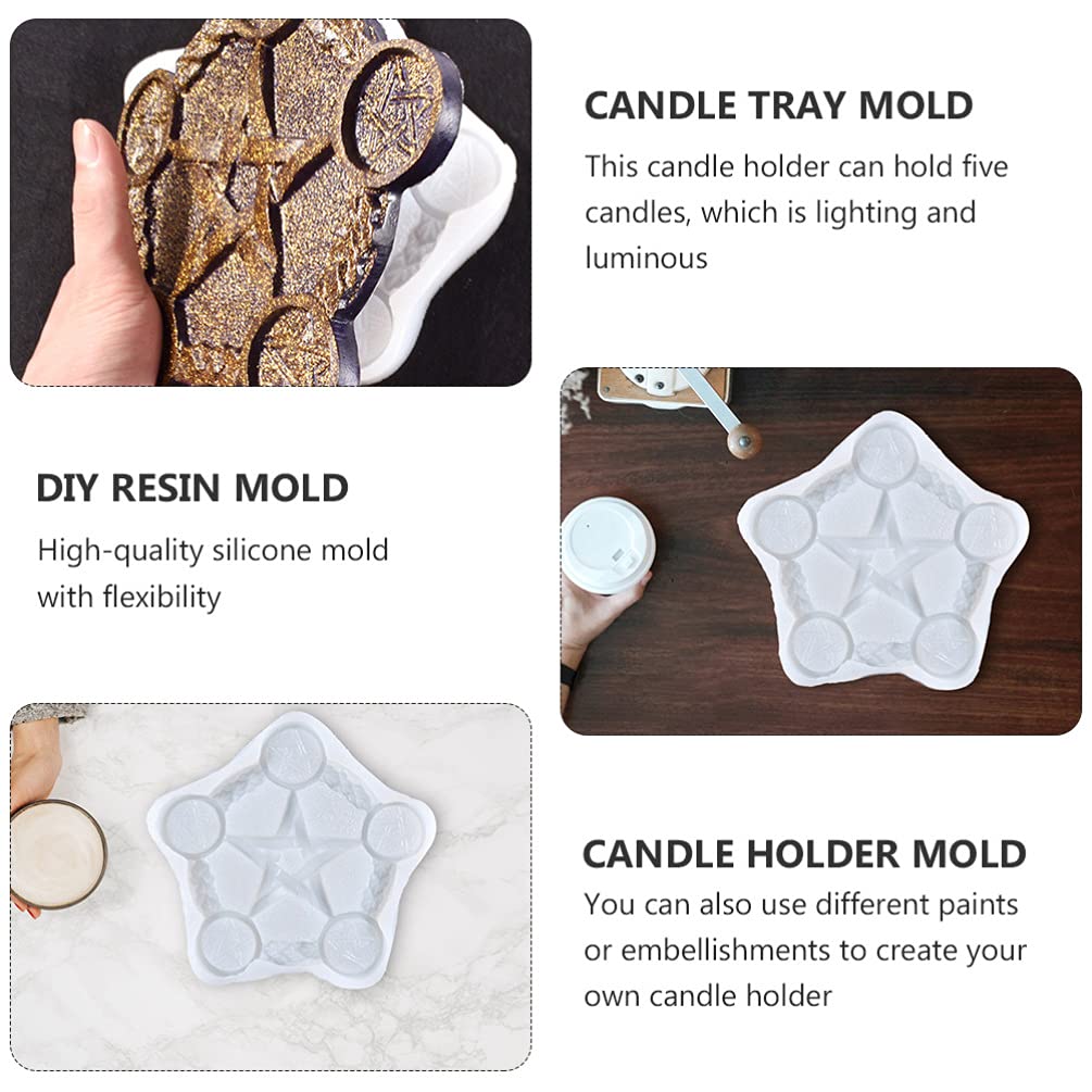 Divination Mat Resin Mold - Silicone Candle Holder & Epoxy Resin Molds for DIY Crafting - Perfect for Witchcraft, Tarot Reading, and Home Decor