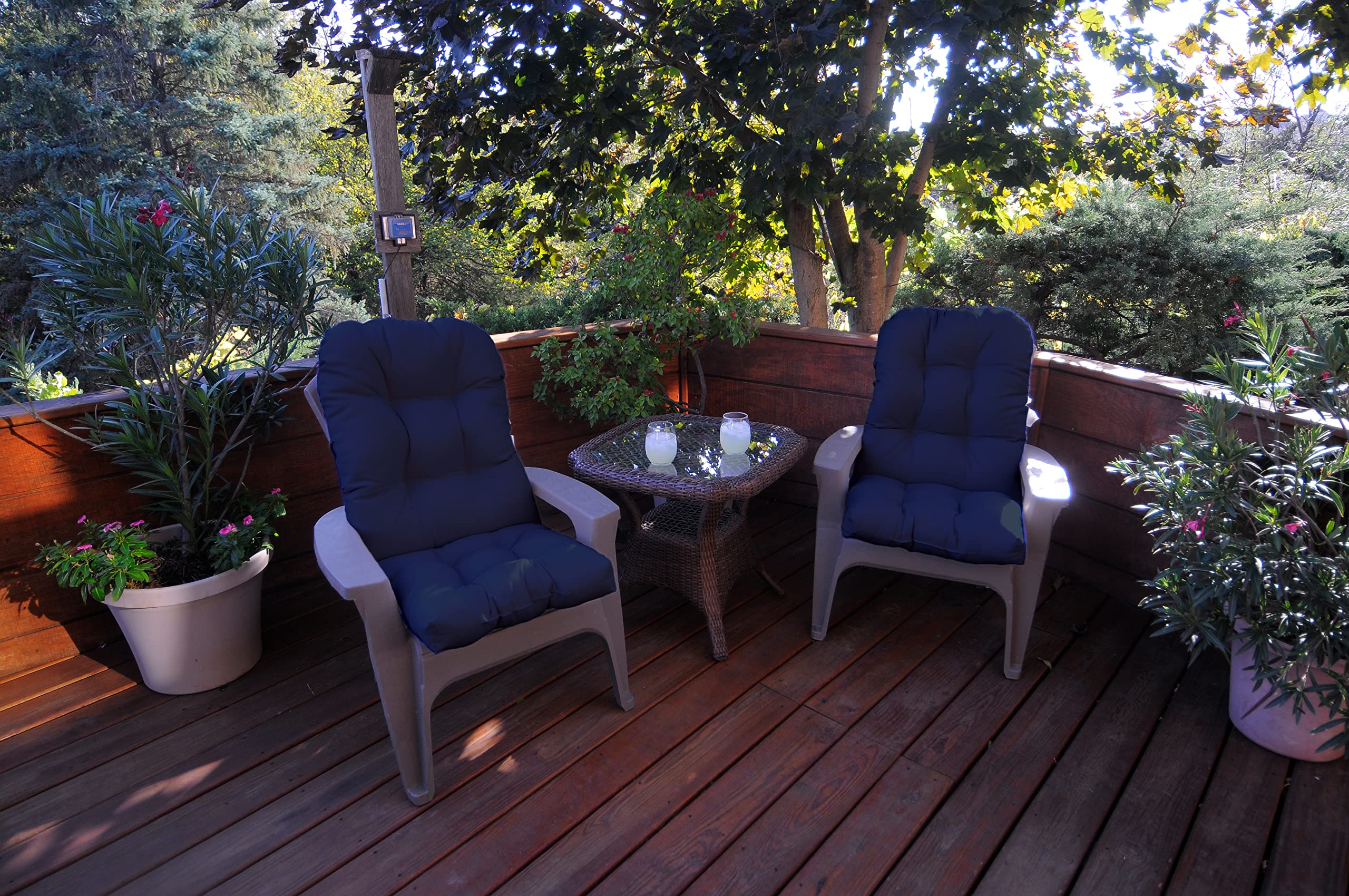 Premium Indoor/Outdoor Adirondack Chair Cushion - Waterproof & UV Resistant - Navy Blue - 1 Pack - Perfect for Patio, Deck, Garden, and Poolside Relaxation