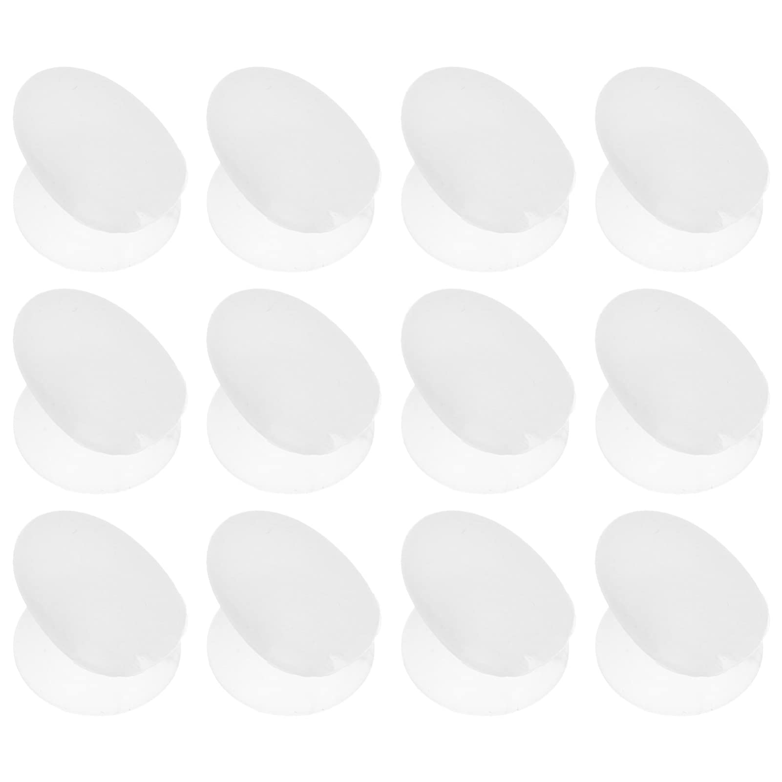 Lurrose 12pcs Silicone Lip Brush Covers - Reusable Makeup Brush Protectors for Lipstick & Cosmetic Brushes - Hygienic Brush Applicator Covers for Women & Girls (White) | Perfect for Travel, Salon & Home Makeup Organization
