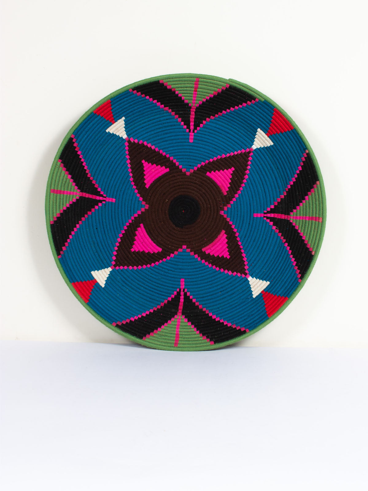 Handmade Moroccan Wool Plate No.142 - Authentic Berber Decorative Tray for Home Decor, Gift Giving & Cultural Display | Perfect for Wall Art, Table Centerpiece & Ethnic Home Accessories