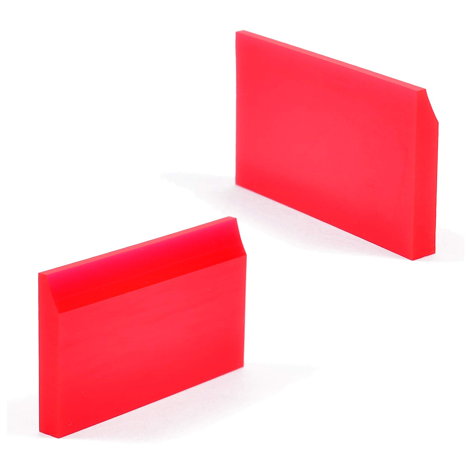 2-Inch Extra Small Rubber Squeegee - Flexible & Soft Non-Scratching Cleaning Tool for Resin 3D Printing, Car Windows, Mirrors & Tint Films - Perfect for DIY, Auto Detailing & Home Cleaning (Pack of 3)