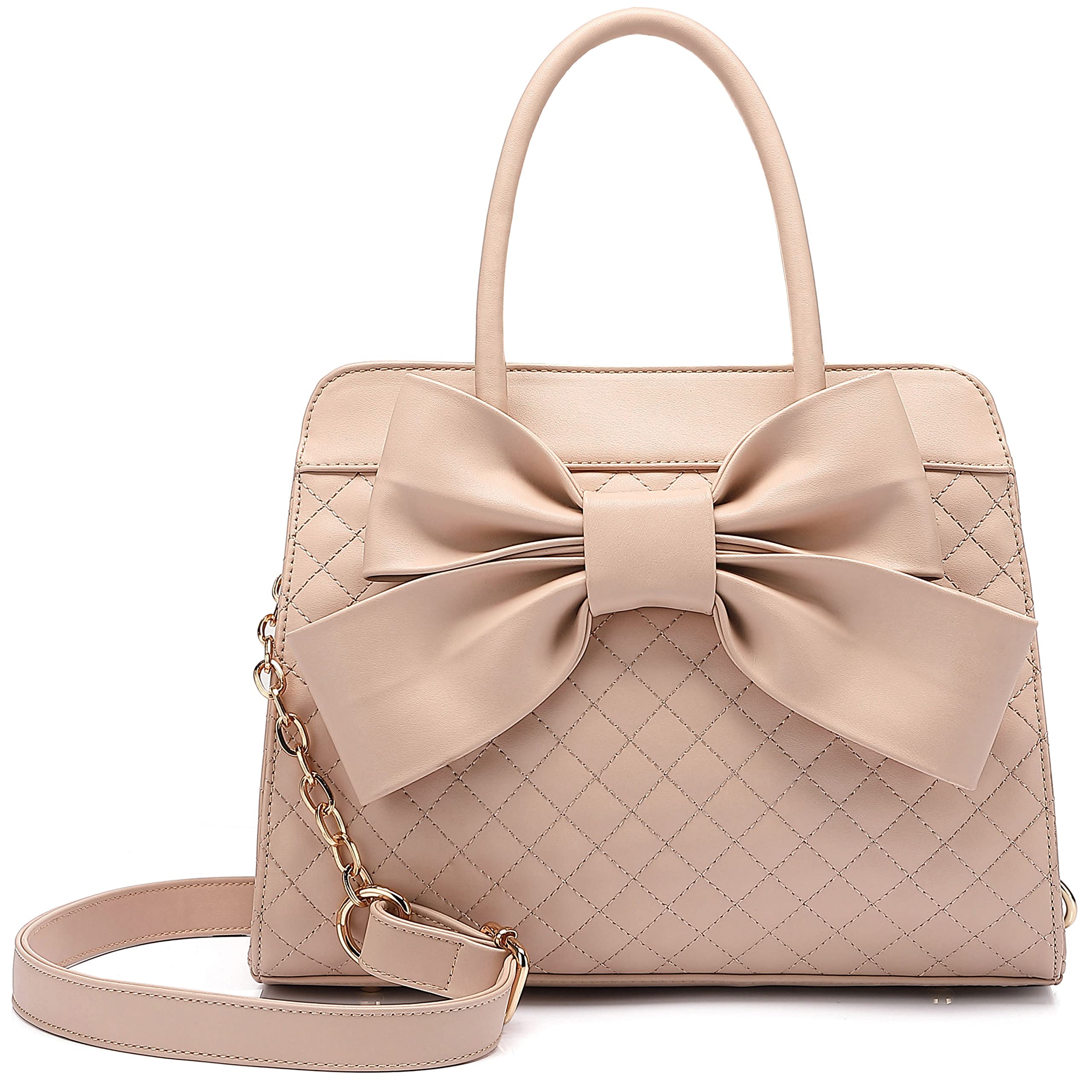 SCARLETON Women's Bow Satchel Handbag H1048 - Elegant Purse for Work, Travel & Everyday Use
