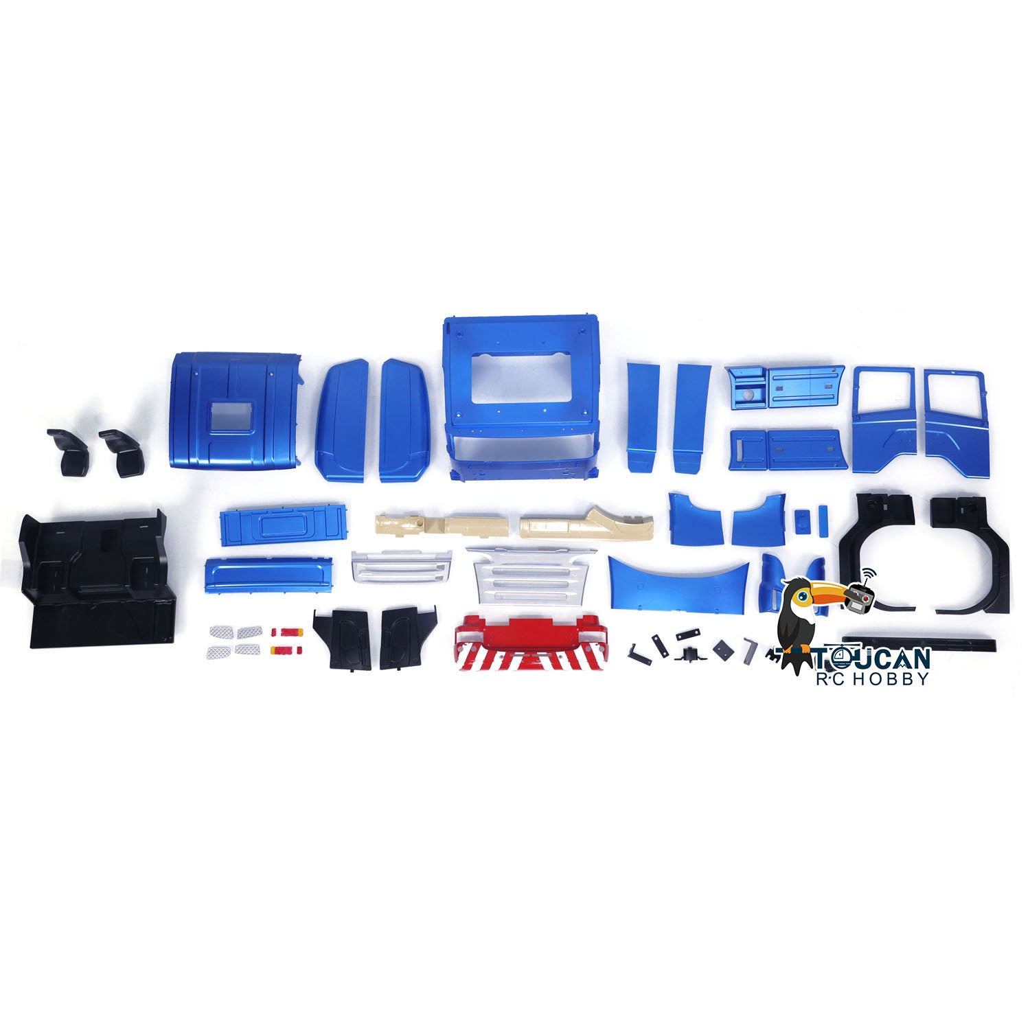 1/14 Scale TAMIYA RC Tractor Truck Highline Cabin Model Kit - DIY Painted Accessory for 3 Axle Radio Controlled Vehicles | Perfect for Hobbyists & Collectors | RC Truck Customization & Display Scenes