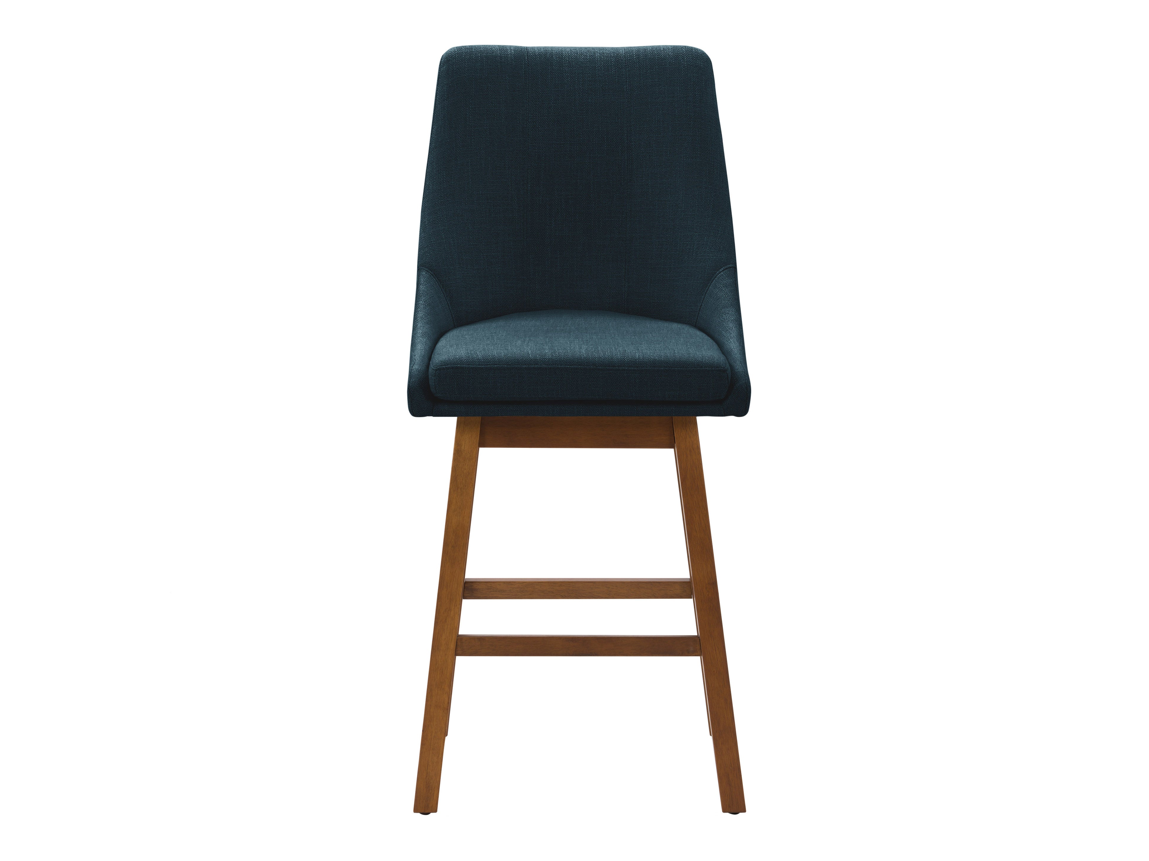 Modern Blue Bar Stools for Kitchen Island & Counter - Adjustable Height Barstools with Back Support for Home, Restaurant & Cafe