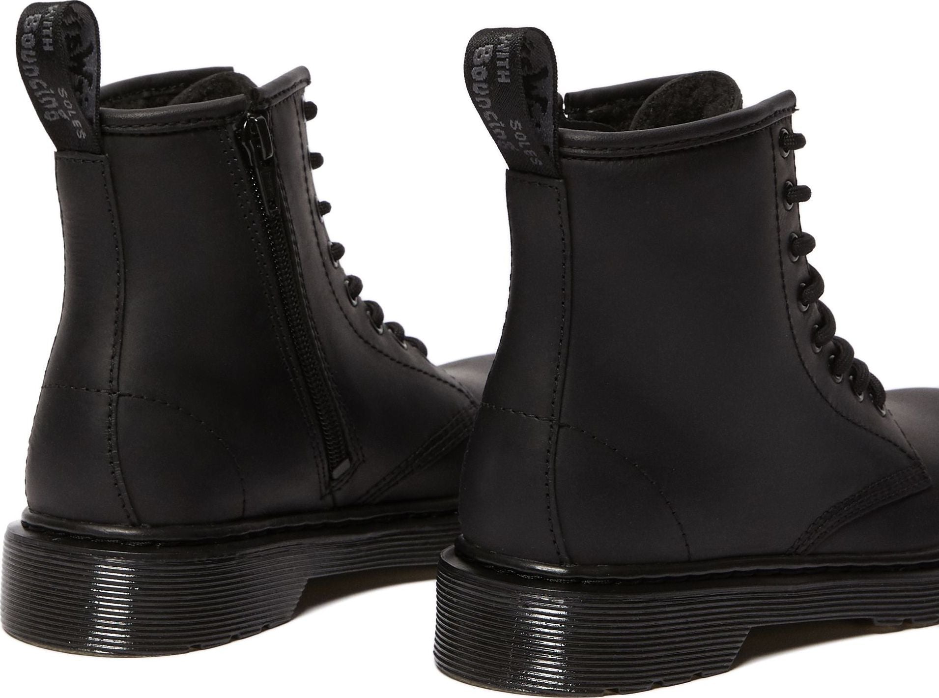 1460 Serena Leather Faux Fur Lined Boots for Kids - Warm Winter Snow Boots for Girls & Boys - Perfect for School, Outdoor Play & Cold Weather Activities