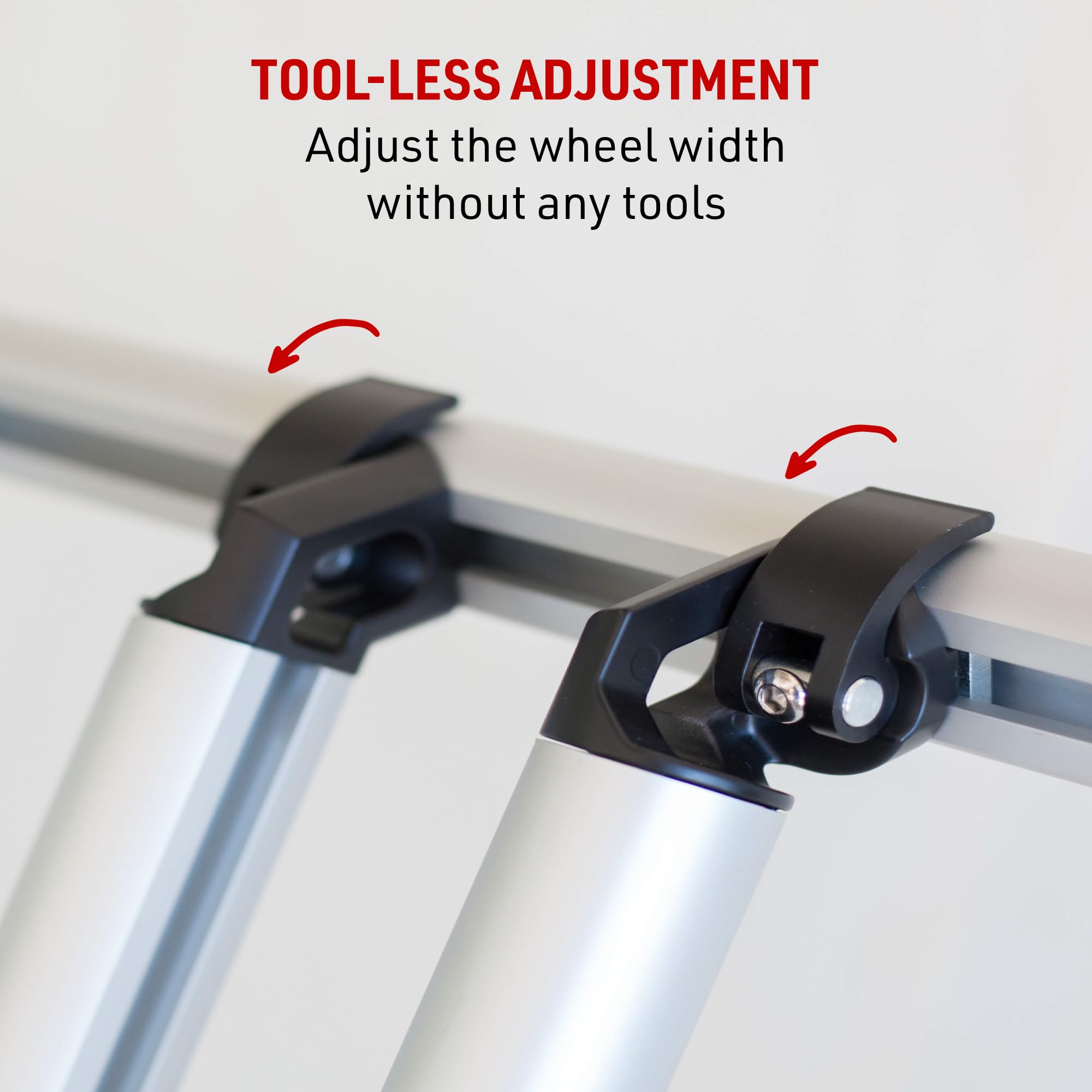 All-Aluminum Truck Bed Bike Rack for Full Size Trucks - 2 Bike Capacity with Fat Tire Kit - Easy Installation - Perfect Gift for Men - Ideal for Camping, Road Trips & Outdoor Adventures