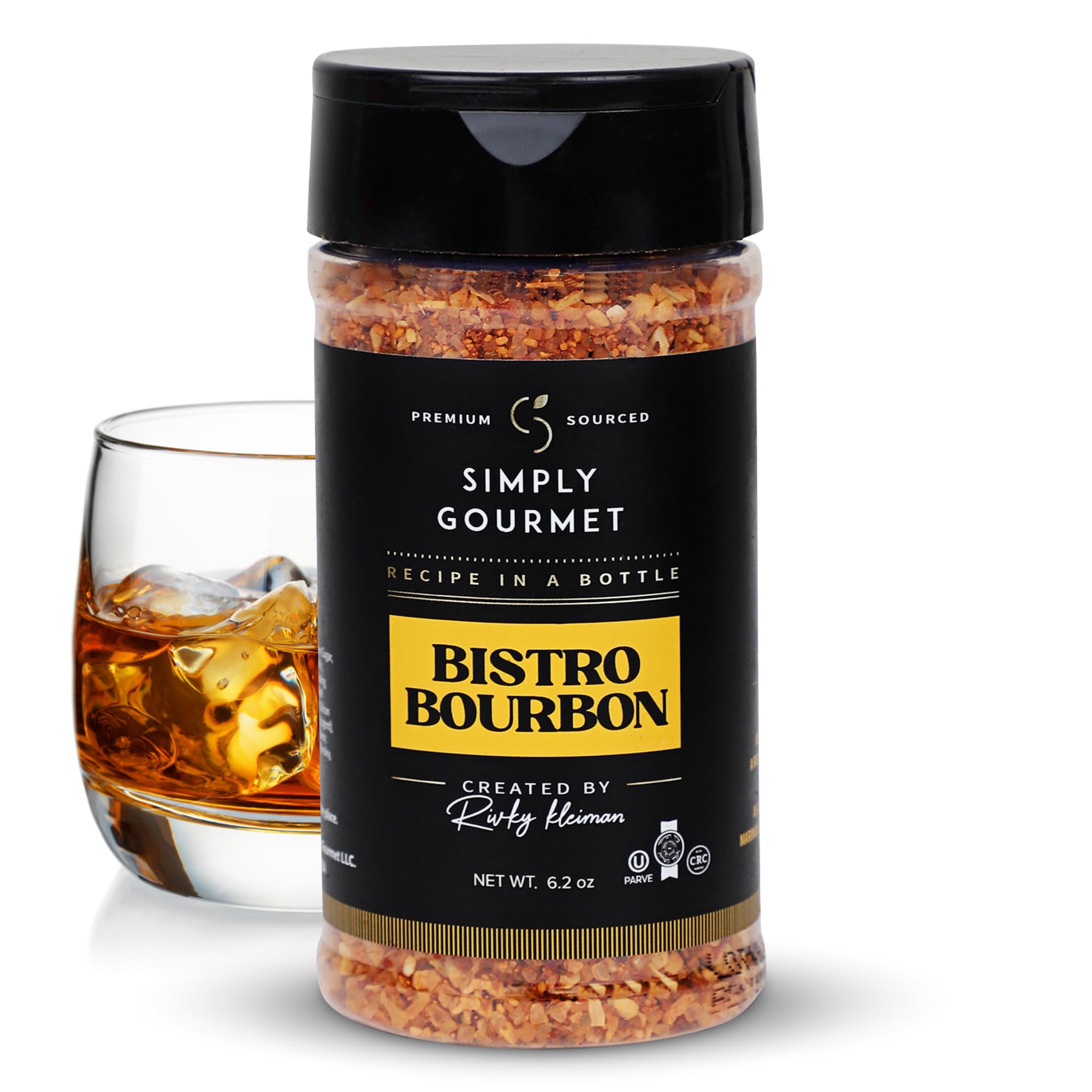 Bistro Bourbon Spice 6.2oz | Premium Gourmet Spice Blend for Cooking | No Additives, All-Natural Seasoning | Perfect for Meats, Stews & BBQ | Simply Gourmet by Rivky Kleiman