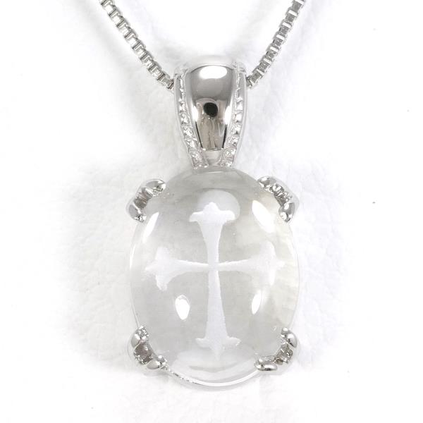 10K White Gold Quartz Necklace for Women - Elegant Dainty Pendant Jewelry Gift for Birthday, Anniversary & Valentine's Day | Perfect for Everyday Wear & Special Occasions