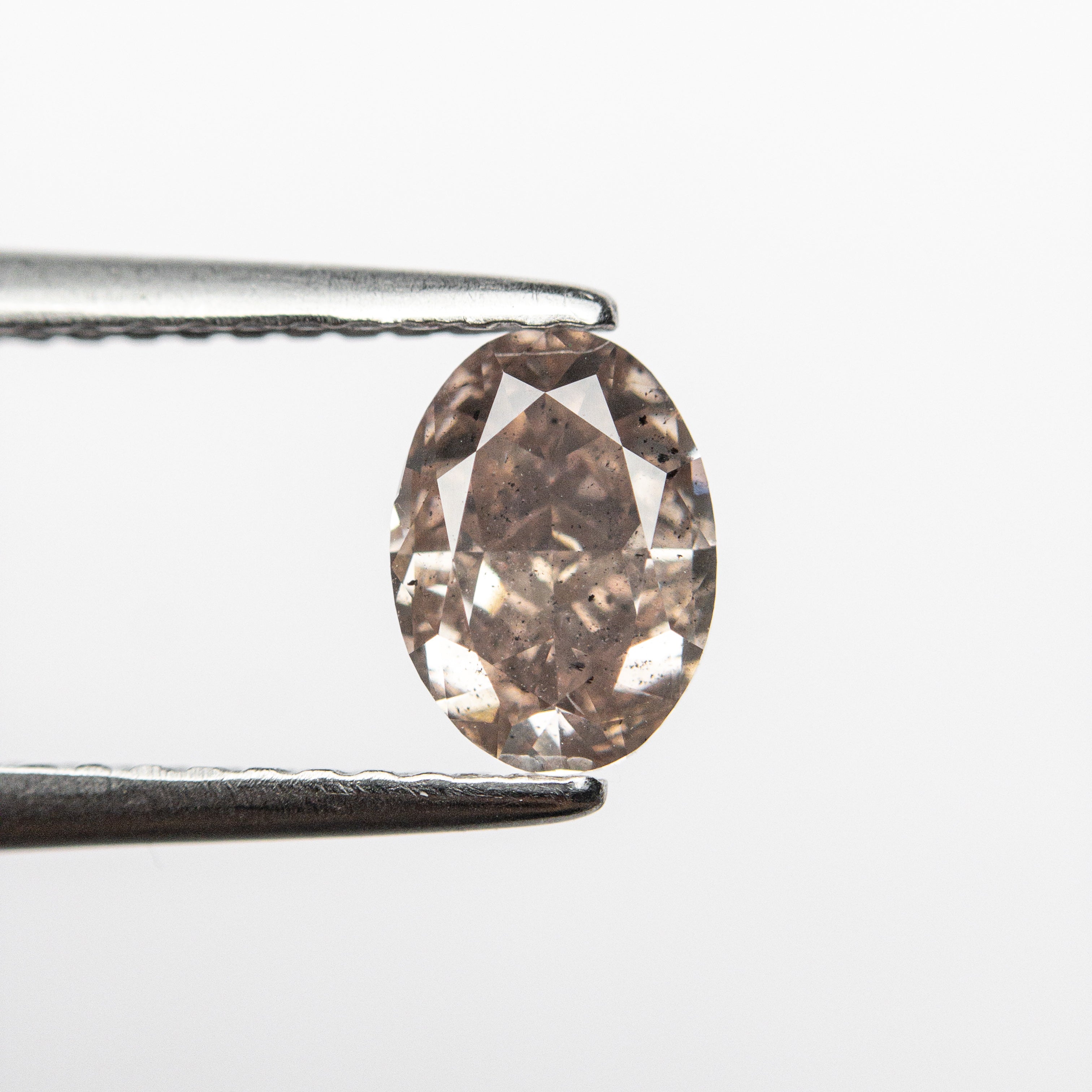 0.90ct GIA Certified Fancy Pink Brown Oval Diamond (6.72x4.87x3.46mm) - I1 Clarity | Engagement Ring, Anniversary Gift, Jewelry Making
