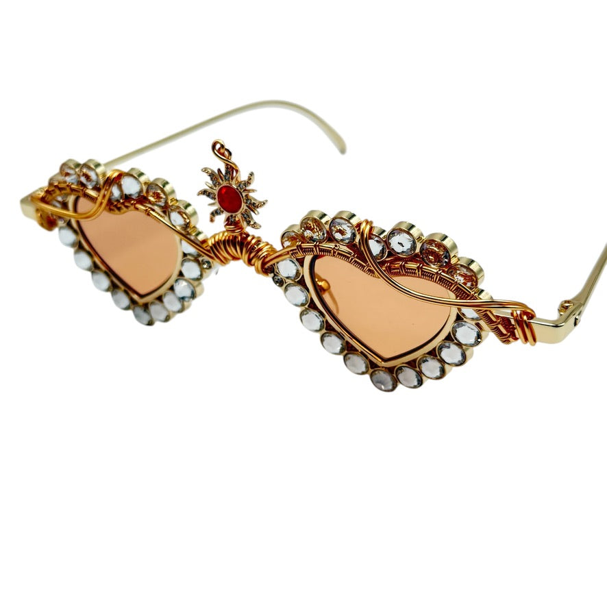 Limited Edition Rhinestone Sun Necklace - Elegant Crystal Jewelry for Women - Perfect for Parties, Weddings & Special Occasions
