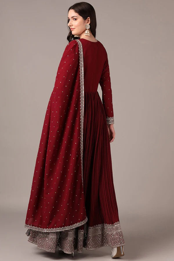 Elegant Anarkali Suit for Diwali & Festive Occasions - Traditional Indian Party Wear for Women - Perfect for Weddings, Celebrations & Cultural Events