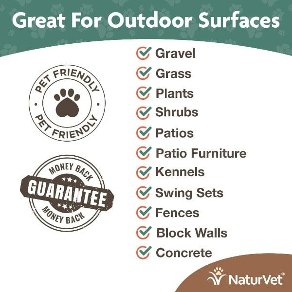 NaturVet Yard Odor Eliminator Spray - Dog & Pet Safe Outdoor Odor Neutralizer for Grass, Patio & Lawn - Eliminates Urine, Feces & Pet Smells