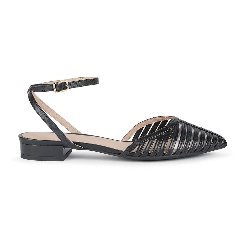 Geox Women's Charyssa A Pointed Toe Ballet Flats - Comfortable & Stylish Shoes for Work, Office & Casual Wear