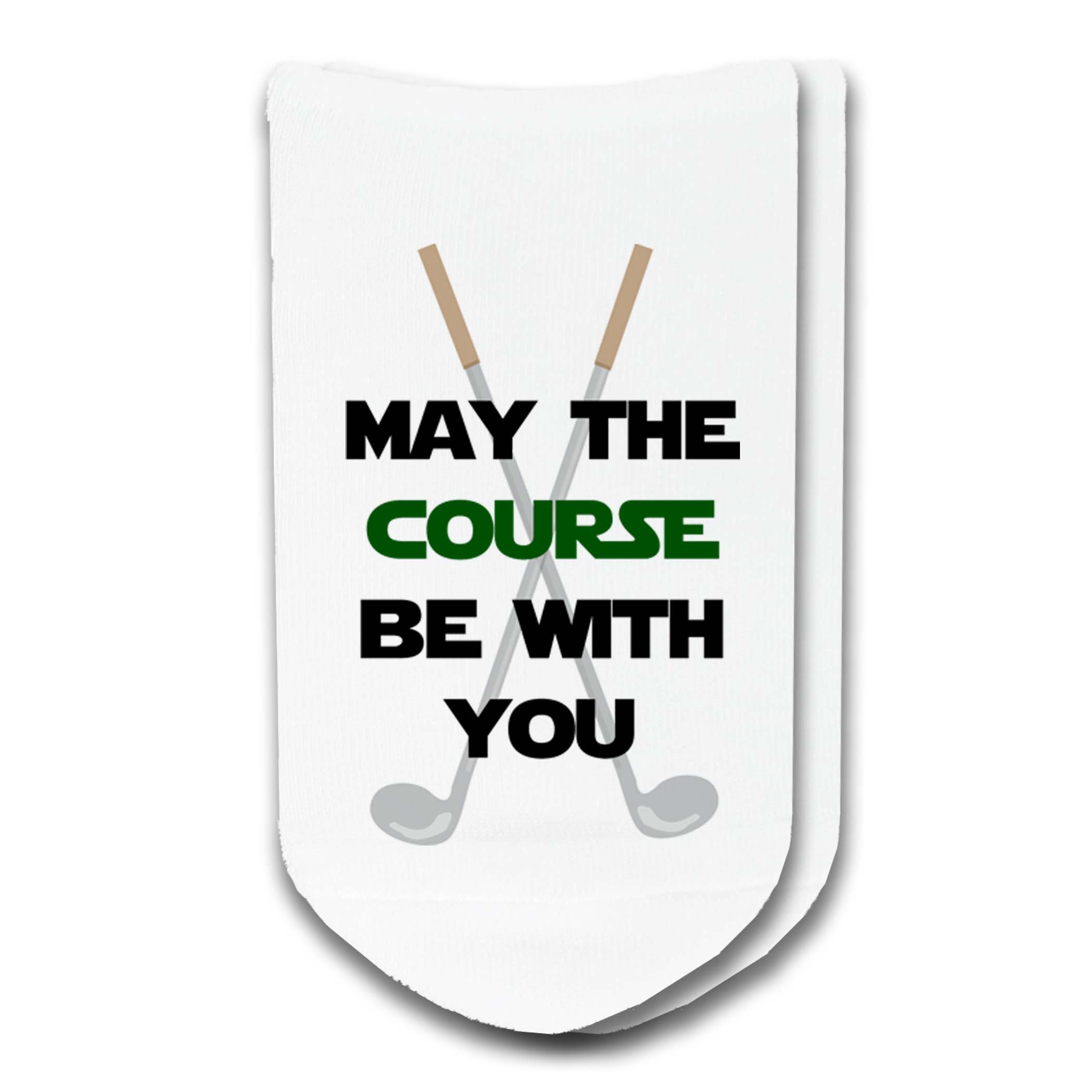 Funny Golf Socks with Text - Best Novelty No Show Socks for Men & Women - Perfect Gift for Golf Lovers - Ideal for Golf Tournaments, Casual Wear & Gag Gifts