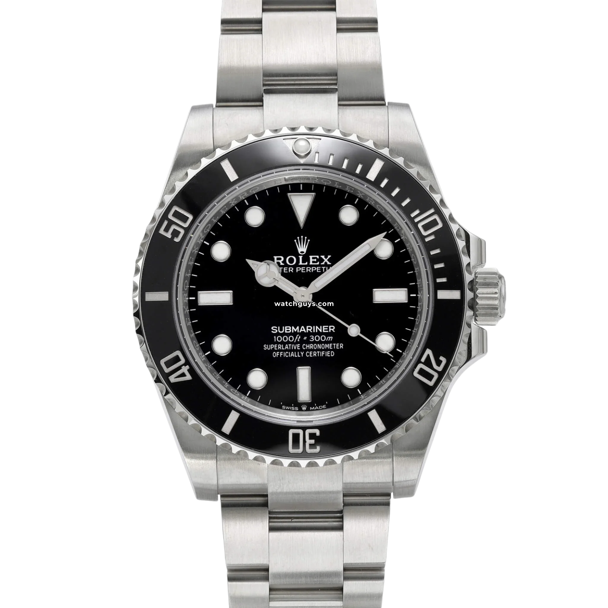 Original Rolex Submariner 124060LN Men's Luxury Dive Watch - 41mm Stainless Steel Automatic with Black Dial - Perfect for Diving, Business & Formal Occasions