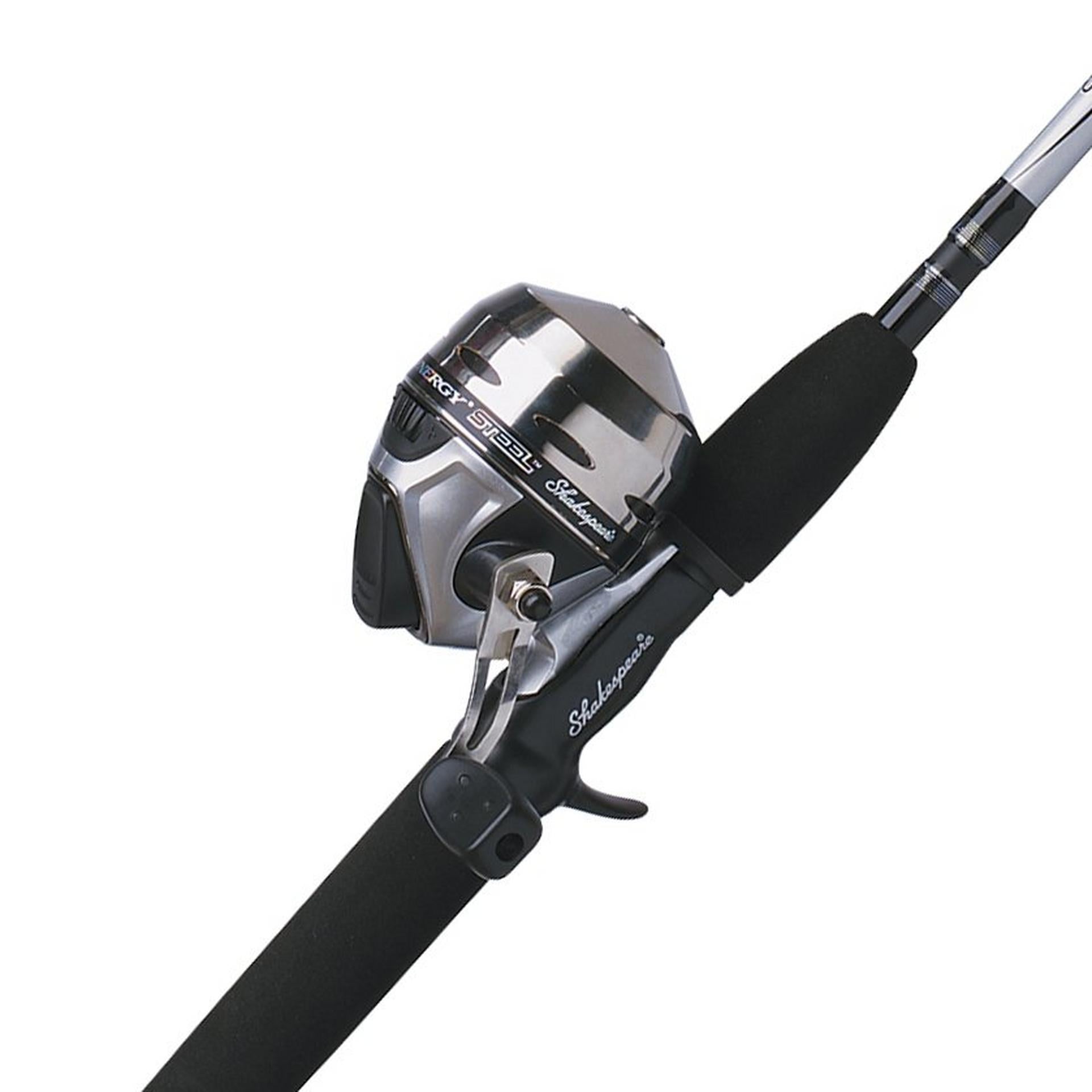 Synergy® Steel Spincast Fishing Rod and Reel Combo - Lightweight & Durable for Freshwater and Saltwater Fishing | Perfect for Bass, Trout, and Catfish Angling