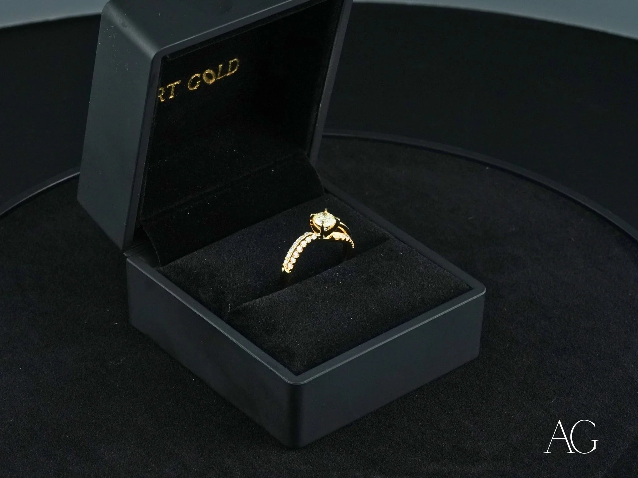 Radiant Vow Engagement Ring - 14K Gold Diamond Wedding Band for Women | Perfect for Proposals, Anniversaries & Romantic Occasions