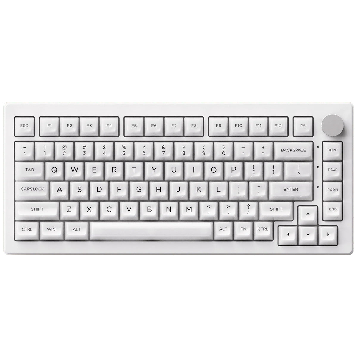 Akko 5075B Plus 75% Wireless Mechanical Keyboard - RGB Backlit, ASA Keycaps, Piano Pro Switch, White | Perfect for Gaming, Typing & Office Work