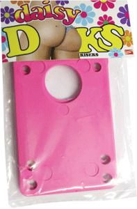 Dooks Daisy Dooks 1/8 Inch Skateboard Risers Set of 2 - Shock Absorbing Pads for Longboard, Cruiser & Skateboard Trucks - Improve Ride Comfort & Prevent Wheel Bite