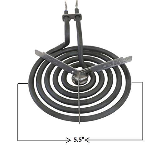 GE68C Chrome Drip Pan Bowls & WB30M1 WB30M2 Burner Surface Elements Replacement for GE Stove - Compatible with GE Electric Range Cooktop - Perfect for Kitchen Maintenance and Cooking Safety